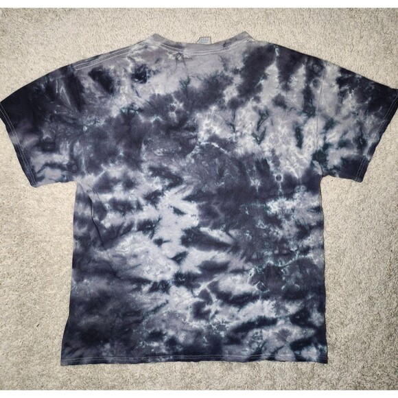 AC/DC Hells Bells Blue Tie-Dye Graphic Band T-Shirt Men’s Size L Rock Tee - Picture 3 of 3